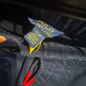 Polo by Ralph Lauren Dark Blue Joggers with Red Details